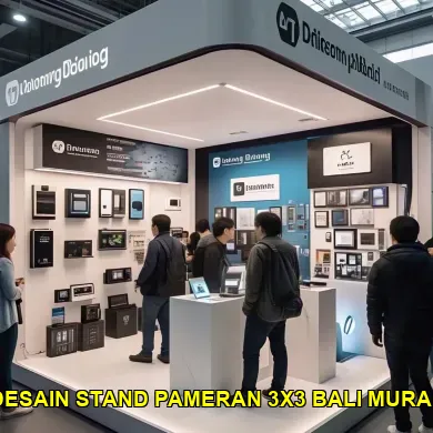 desain stand pameran 3x3 bali murah
